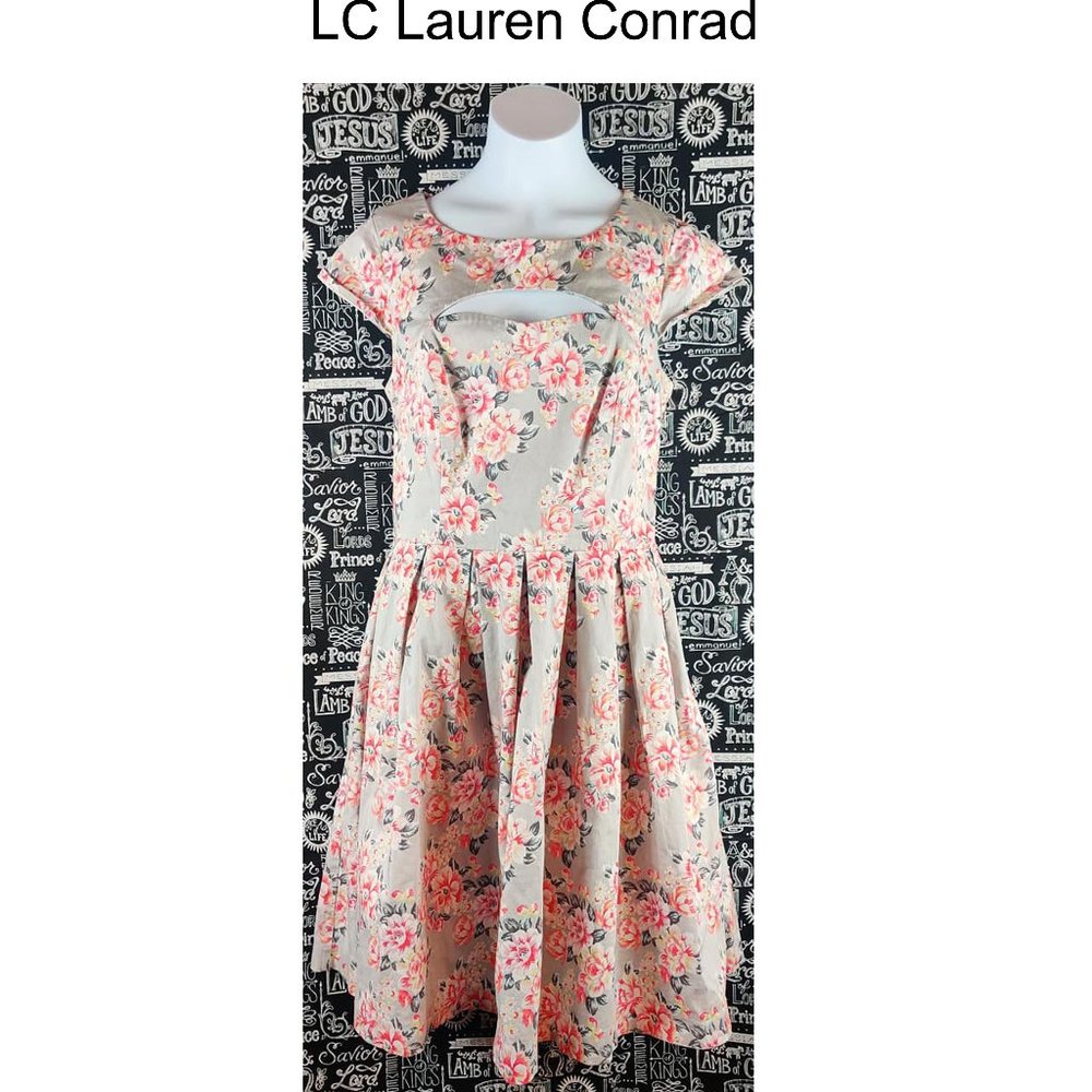 LC Lauren Conrad Floral Dress Sz 4